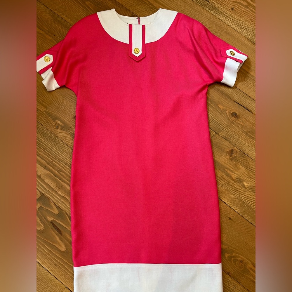 Helga for Imagnin 80s color block dress